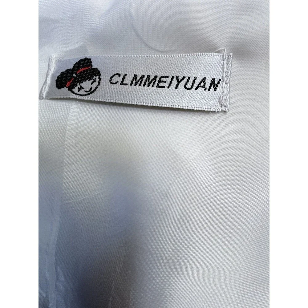 CLMMEIYUAN Ivory Faux Fur Wrap Shawl Stole Satin Lined  Wedding Bridal Shrug
